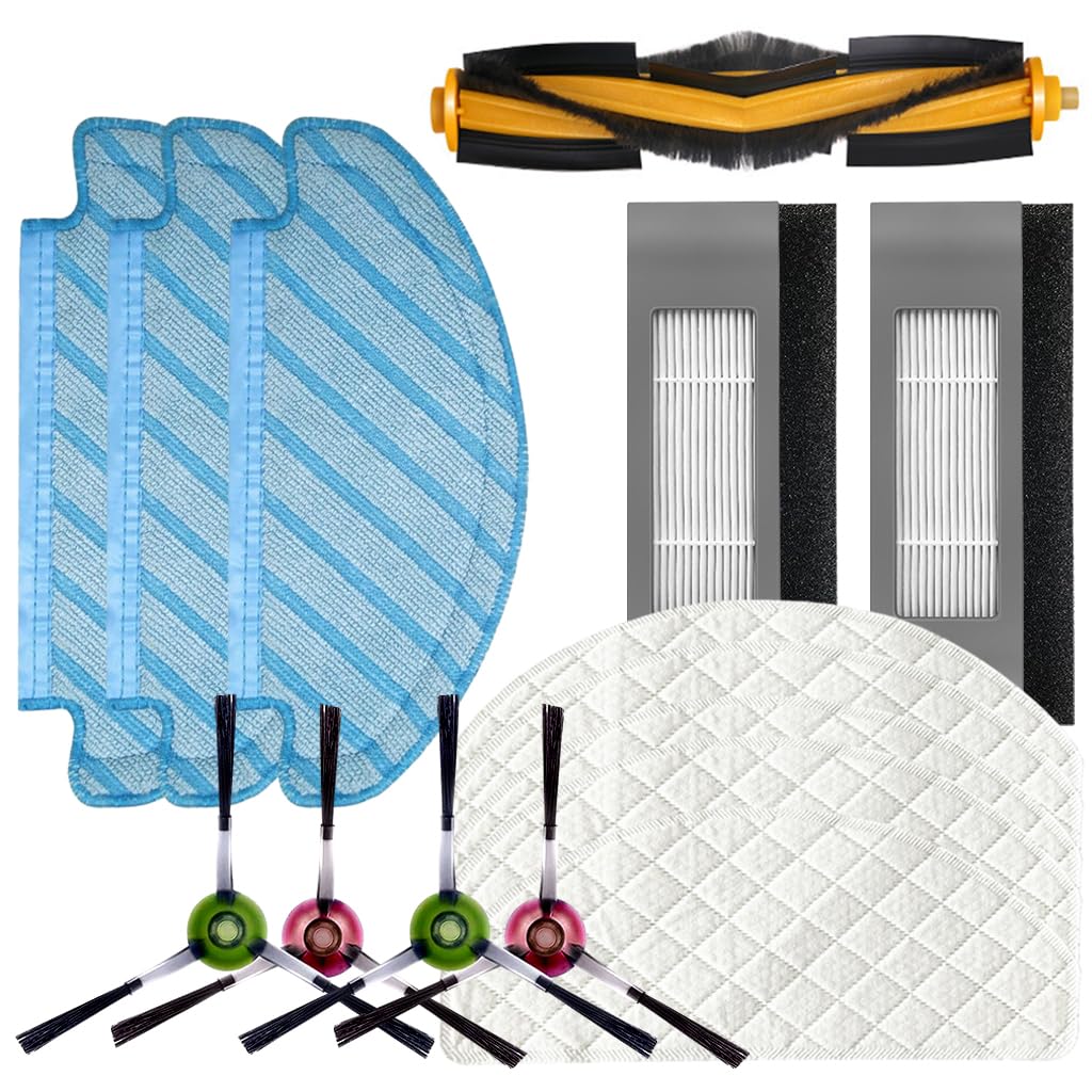 Verilux Replacement Accessories for Ecovacs Deebot N10 OZMO T8 T9 PRO T9 AIVI Robot Vacuum Deebot N10 Replacement Accessories for Deebot, for Deebot N10 OZMO T8, T9 PRO Verilux Replacement Accessories for Ecovacs Deebot N10 OZMO T8 T9 PRO T9 AIVI Robot Vacuum Deebot N10 Replacement Accessories for Deebot, for Deebot N10 OZMO T8, T9 PRO